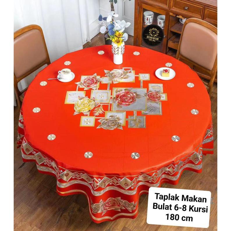 taplak meja makan imlek merah aesthetic