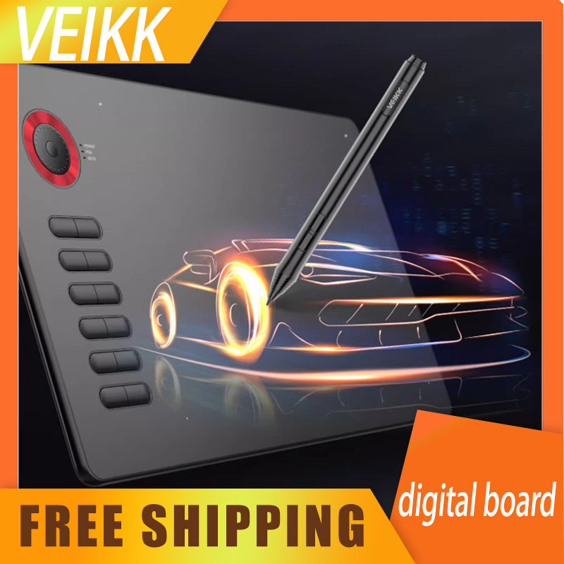 Veikk T70 Graphic Tablet Drawing Tablets Digital Pen Pad Writing Drawing Board Custom For Android Wi