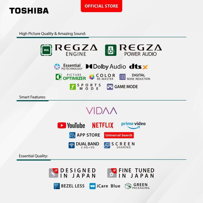 TvShop- [Toshiba Hd Smart Tv] Toshiba Tv 32" Hd Smart Tv-Wifi-Dolby Audio-Digital Tv--Screen