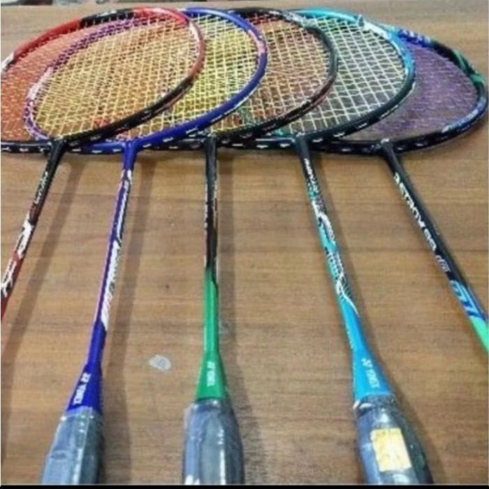 Terlaris Raket Badminton Full Carbon Bonus Senar Dan Grip Karet