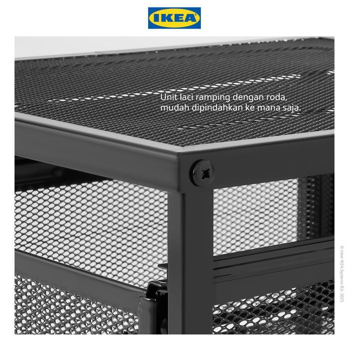 Ikea Lennart Lemari Laci Untuk Dokumen Hitam