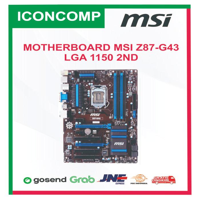MOTHERBOARD MSI Z87-G43 LGA 1150 2ND