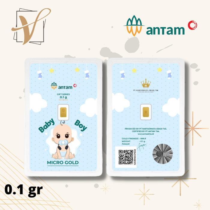 Logam Mulia Antam Hartadinata Micro Gold 0.1 Gram Baby Boy 1