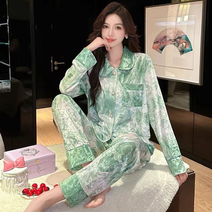 New JC- Set Piyama Bulu Bludru PP / Baju Tidur Import BludruPremium / PiyamaBludru Terbaru