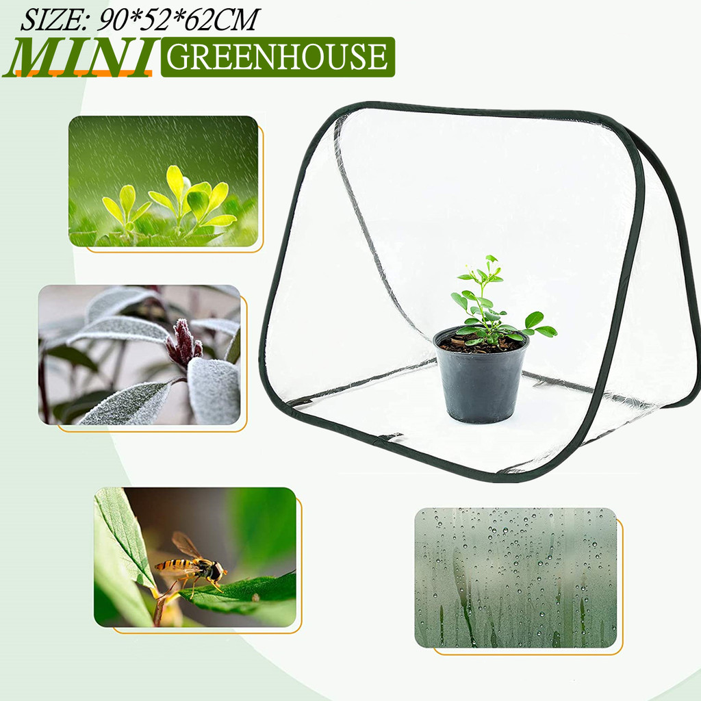 Pop-Up Portable Greenhouse For Indoor Outdoor Gardening Flower Plants Warm Room Greenhouse Cover,