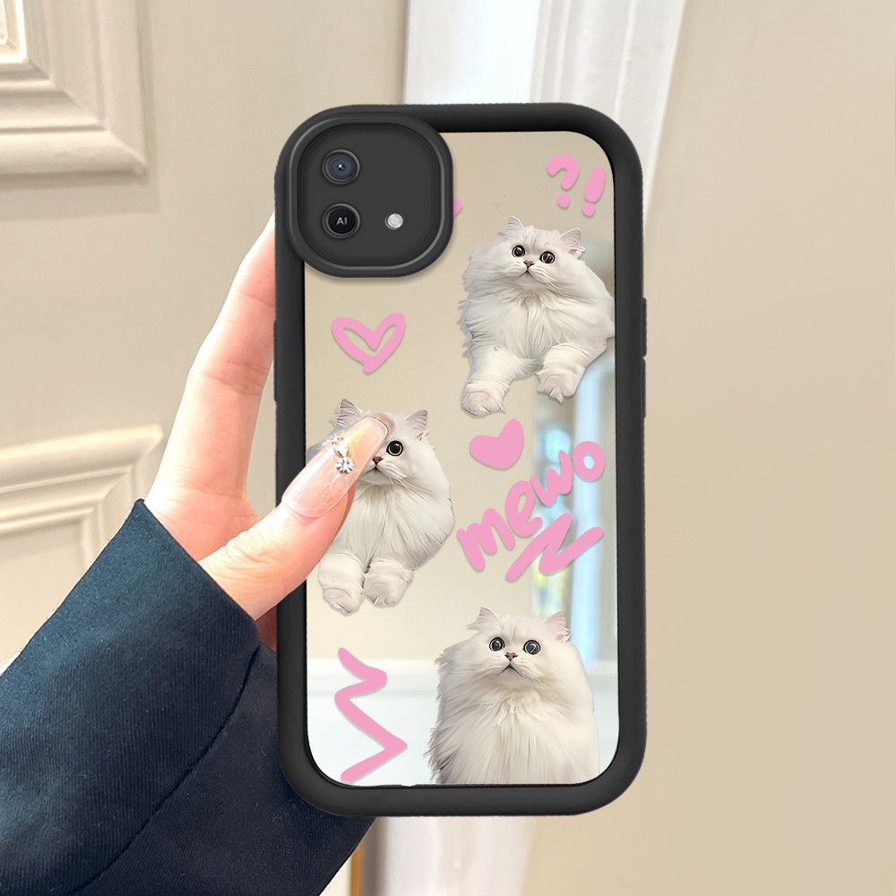 Casing Hp Untuk OPPO A16K A16E Soft Cover Cute Cat Mode Sofcase JZ TY IDBOB 1012 Cassing