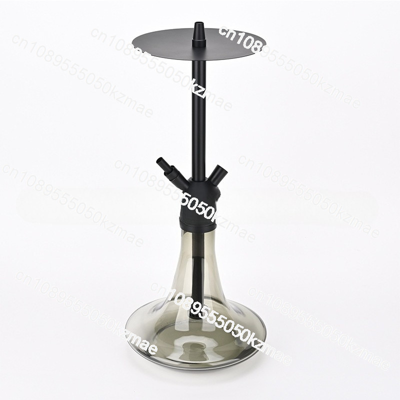 Suitable For Light Luxury Foreign Trade Single-Tube Hookah With Hookah Glass Bottle Hookah Aluminum