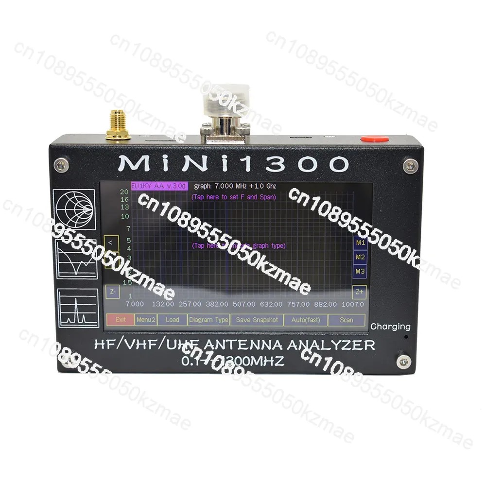 For Mini1300 4.3 Lcd Touch Screen 0.1-1300 Mhz Hf/Vhf/Uhf Ant Swr Antenna Analyzer Instrument Tester