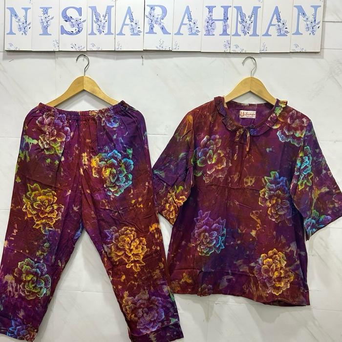 nb4m- Cp Batik Sunan Ori Standart Dewasa - ( Motif Cpl )- Tangan 3/4 - Celana Panjang