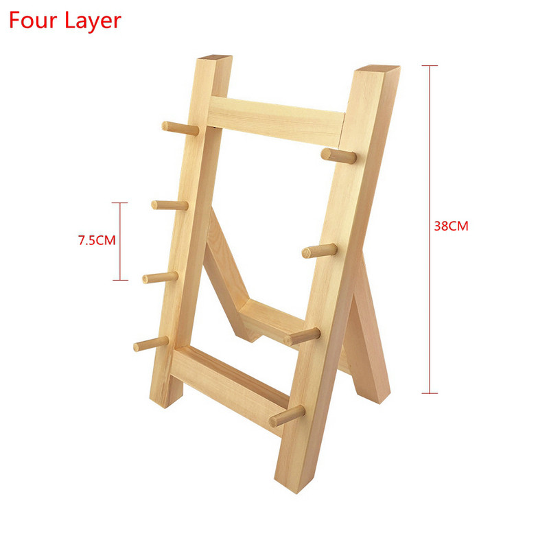 Japanese Bayonet Wooden Knife Rest Holder Swinging Knife Rack Shelf Willow Sushi Chef Tool Block Set