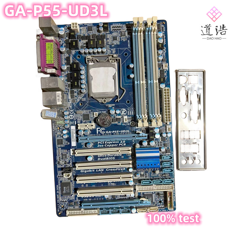 For GA-P55-UD3L Motherboard 16GB USB2.0 LGA 1156 DDR3 ATX P55 H55 Mainboard 100% Tested Fully Work
