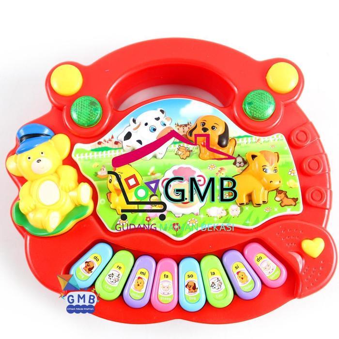 MAINAN ANAK PIANO ANIMAL FARM MAINAN PIANO MUSIK ANAK SUARA HEWAN