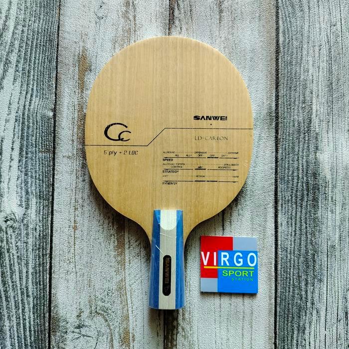 SANWEI CC LD CARBON HANDLE CS PENHOLD KAYU BAT BET PINGPONG 100%ORI!!