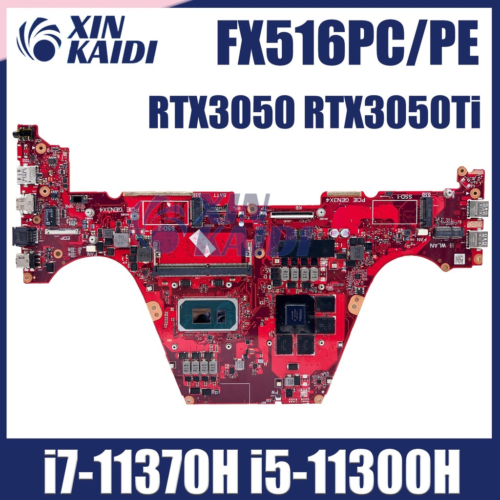 FX516PC Mainboard For ASUS FX516PE FX516PM FX516PR i7-11370H i5-11300H Laptop Motherboard 8GB-RAM RT