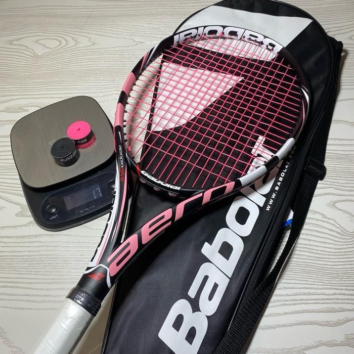 RAKET TENIS BABOLAT AERO PRO PINK FAIR LADY FULLSET PREMIUM IMPORT