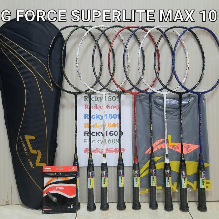 RAKET BADMINTON LINING G-FORCE SUPERLITE MAX 10 - ORIGINAL LINING