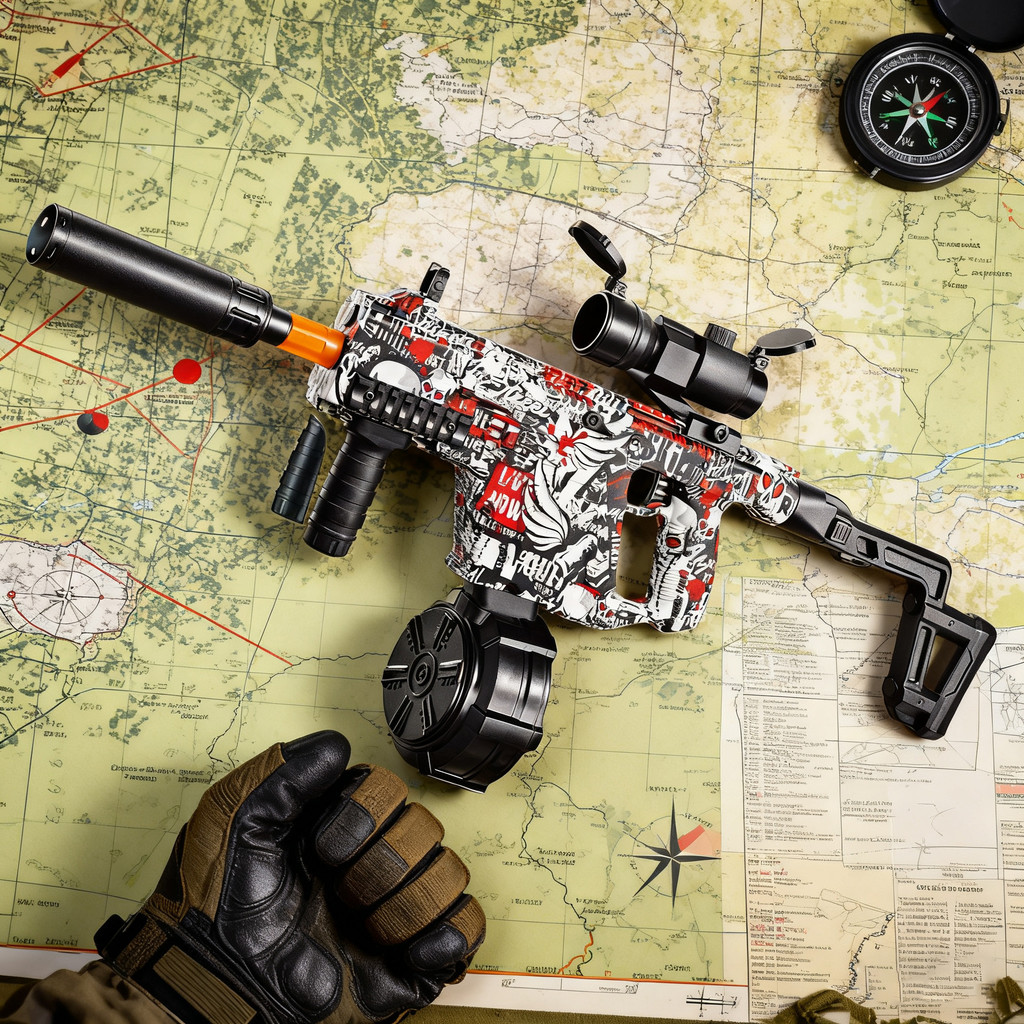 Kriss Vector Ebb Gel Blasters 32M Long Range Full Auto Electric Gel Ball Blaster Gun Outdoor Team