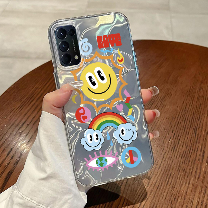 Casing Hp OPPO Reno 5 4G Reno 5 5G Reno5 Reno 5K 5G Reno5 K Find X3 Lite Case Casing Pola Graffiti P