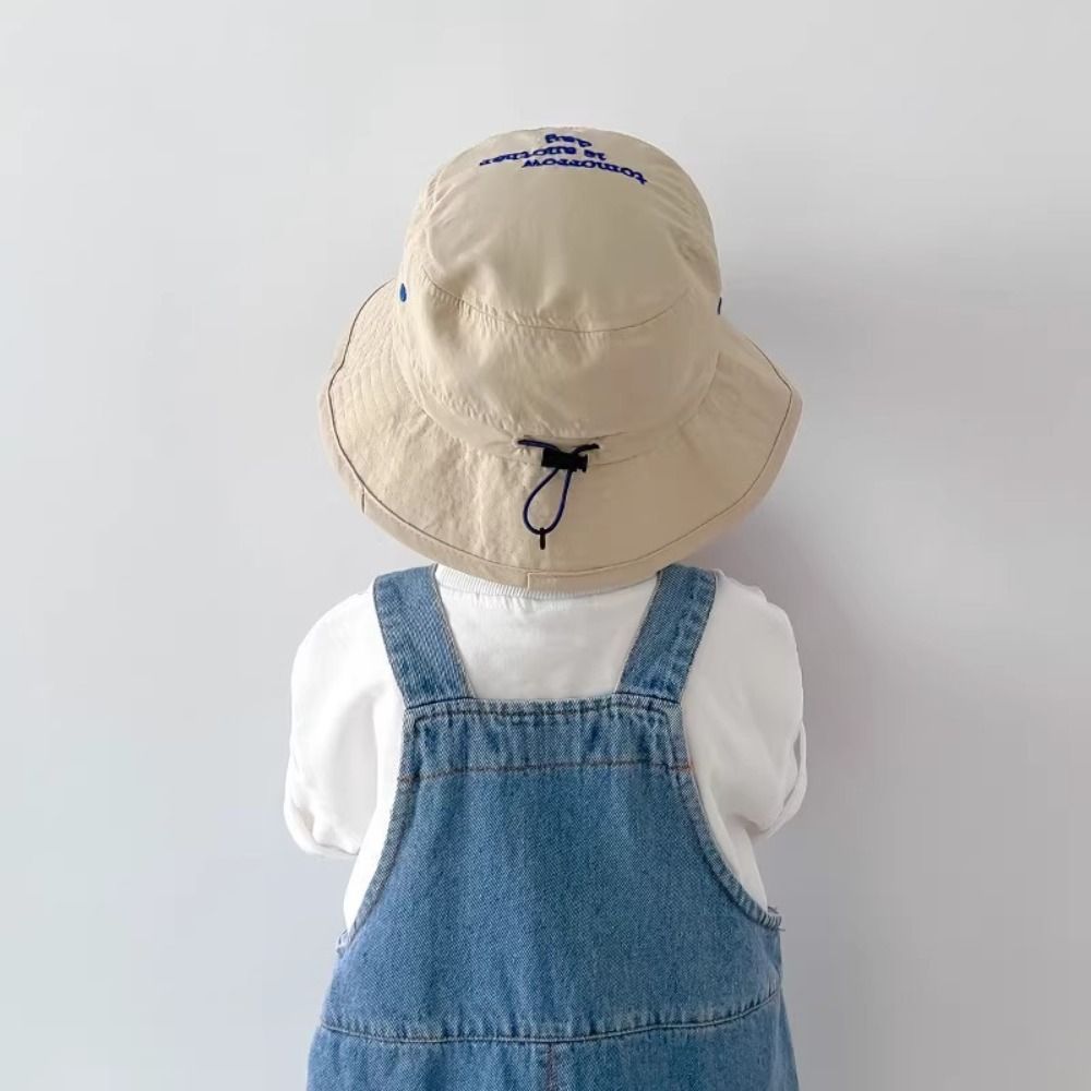 Korean Style Breathable Bucket Hat Quick-dry Mesh Summer Kid Sunhat Anti-UV Sun Hat Shading Hat