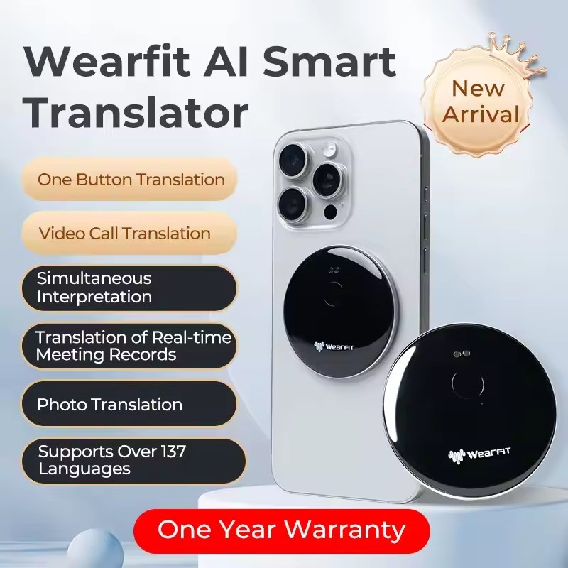 Smart Translating AI 102 Phone Assistant Language Translate Bluetooth Voice Translator Portable