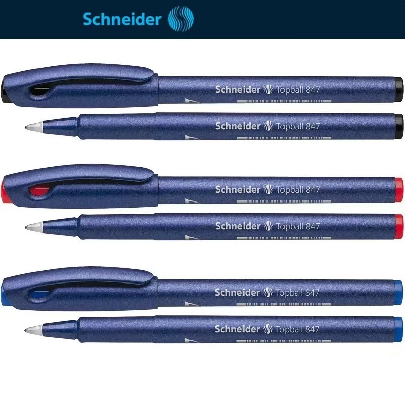 1pc German Schneider TOPBALL 847 0.5mm Gel Pen Elastic Plastic Nib Press Signature Pen Writing