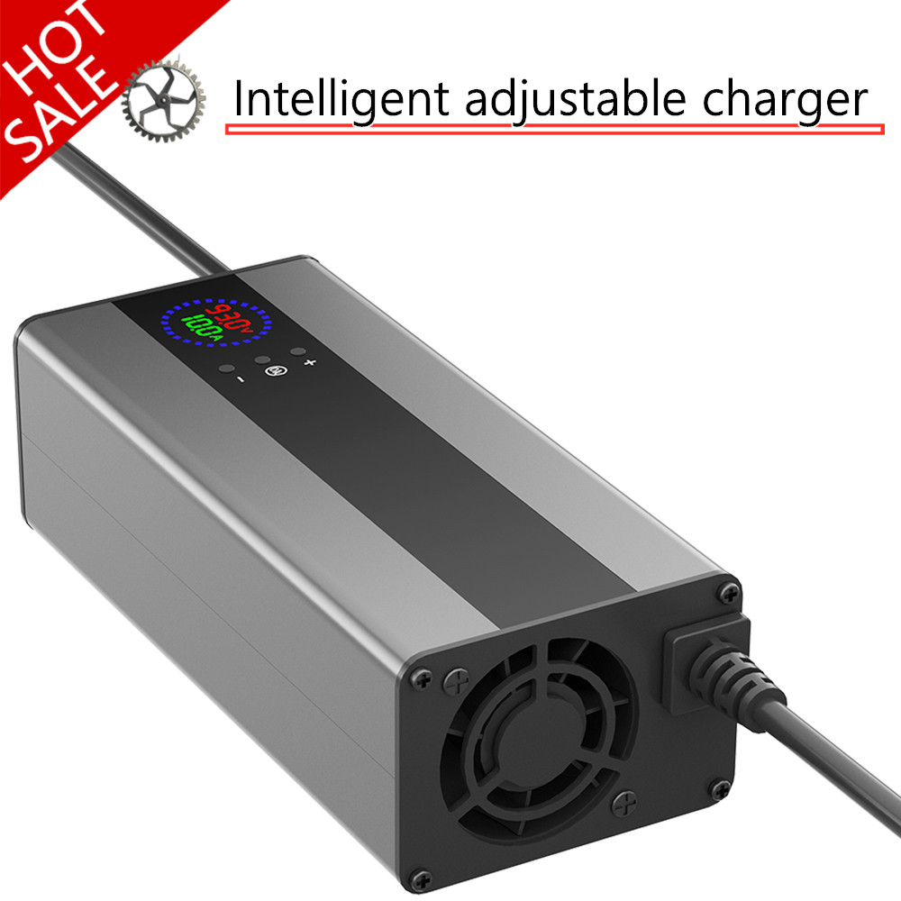 10A 15A 24V 48V 58.4V 72V 60V 67.2V 84V Li-ion Lifepo4 Lithium Battery Charger Curren Adjustable 13S