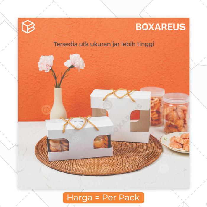Box Toples Tabung Jar 300 - 400ml Packaging Kemasan Dus Hampers PB Duo Small Jar 400