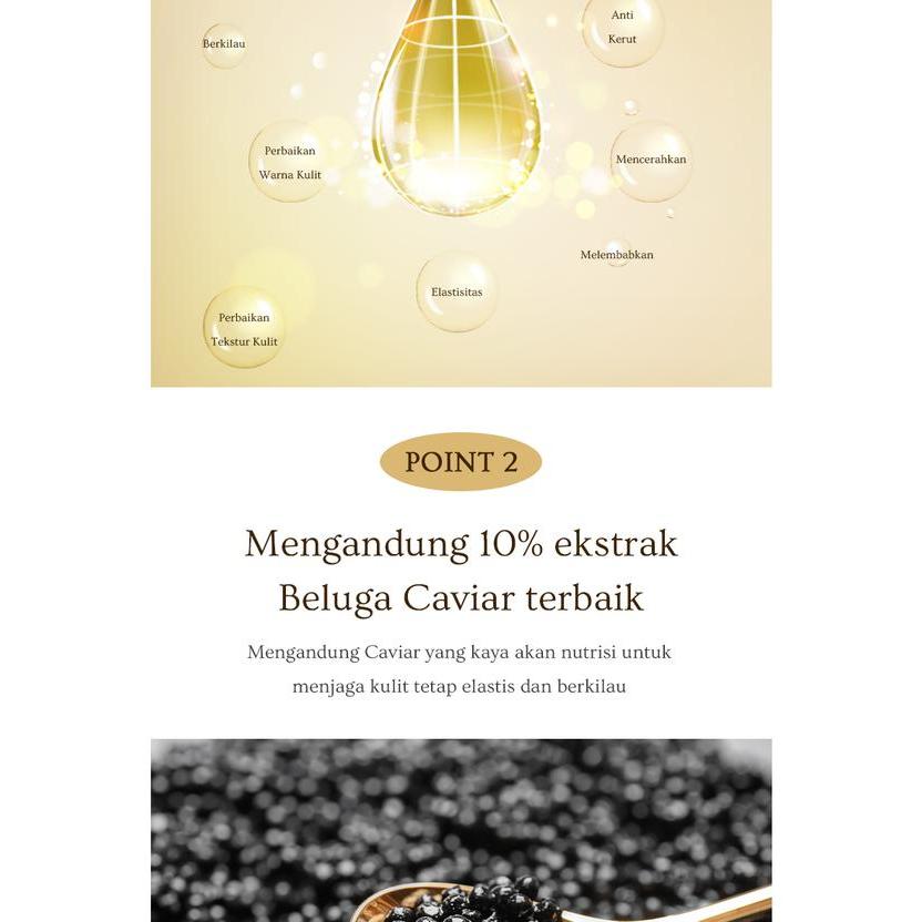 mjm [Holika Holika] Prime Youth Gold Caviar Capsule ( Kaviar Emas ) mencerahkan essence