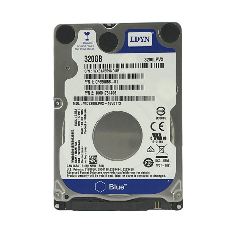160gb 250gb 320gb 500gb 1tb 2tb Internal Laptop Hard Drive Laptop PC Component 2.5HDD SATA2-SATA3 8m