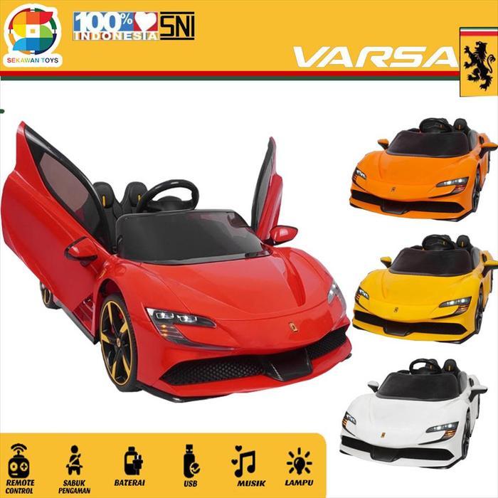 Mainan Anak Mobil Aki/ Mobil Aki Anak Sport/ Mobil Aki Varsa 6188 - ORANGE