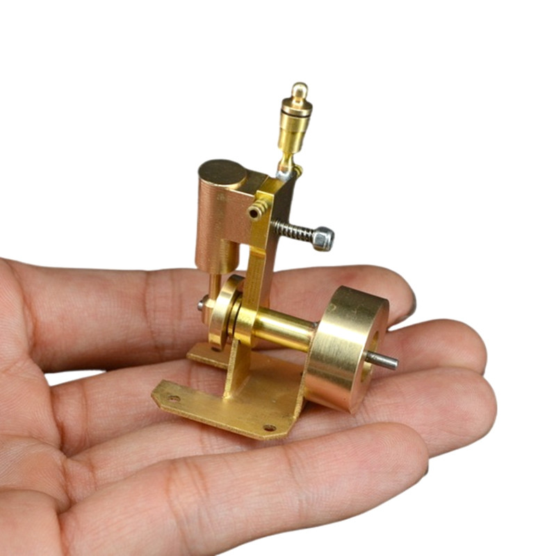 Live Steam Engine Brass Single Cylinder Mini Steam Engine Model Power DIY Model Parts Toy M55