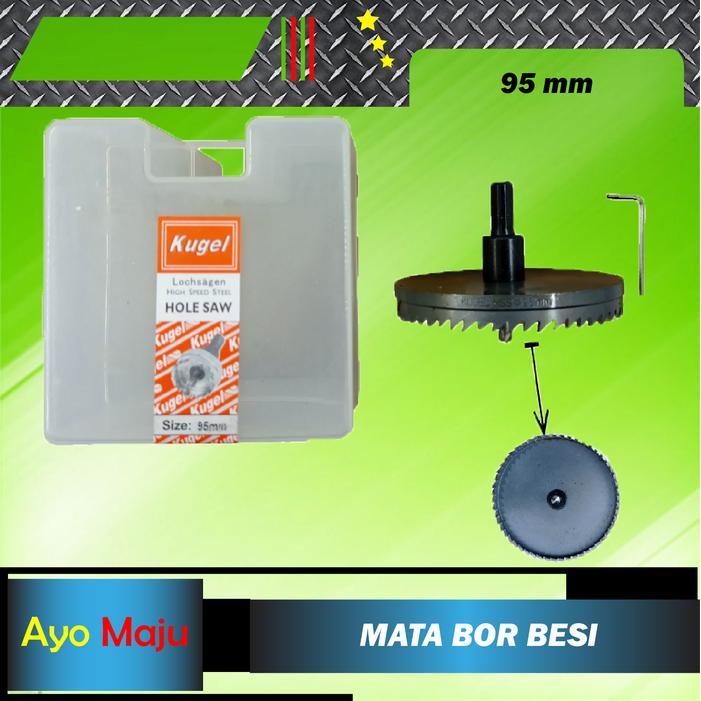 Grosir Hole Saw Besi 95Mm / Holesaw Besi 95Mm / Mata Bor Besi 95Mm Kugel Terlariss 