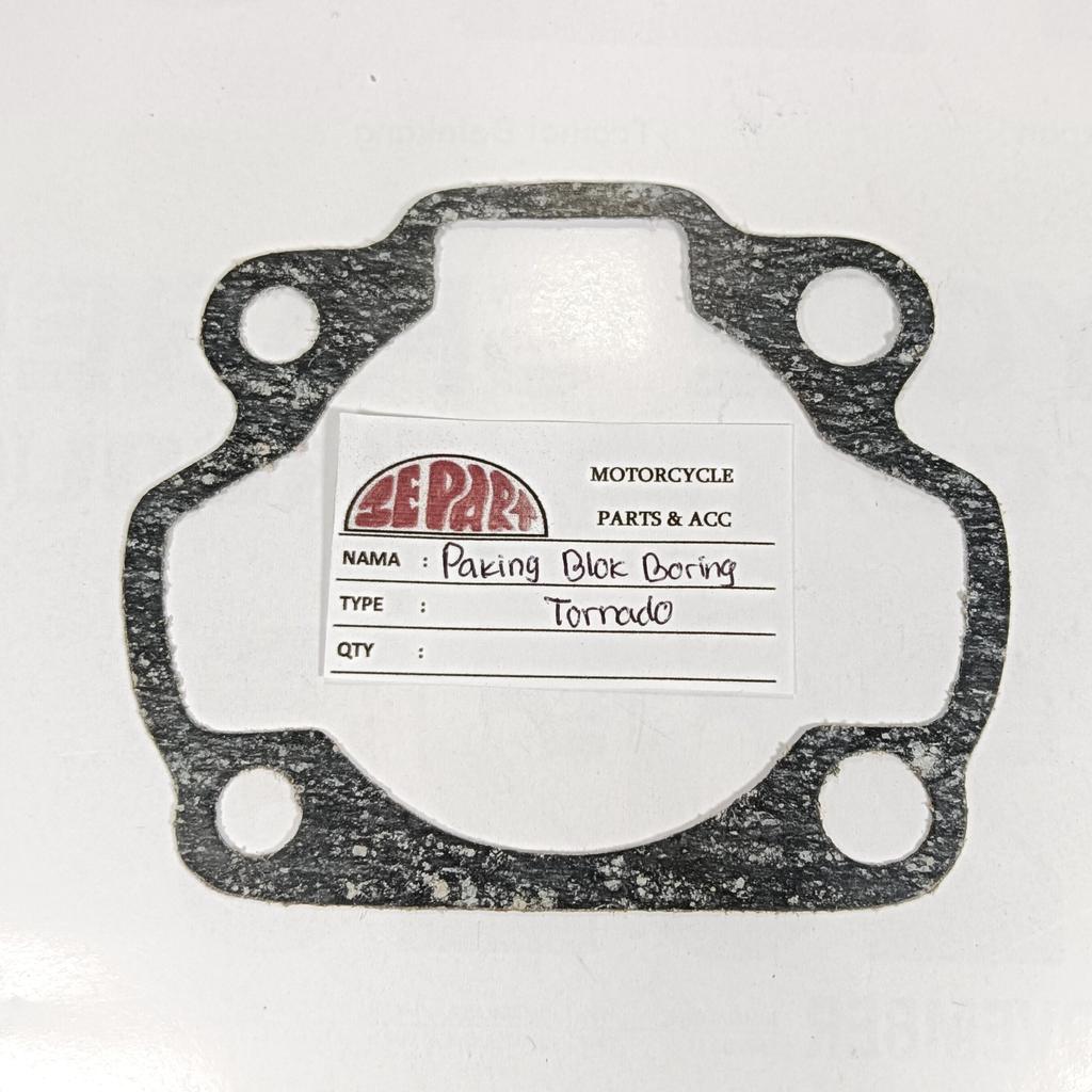 Paking Blok Boring RC 110 Tornado Gasket Perpak Blok Seher Tornado
