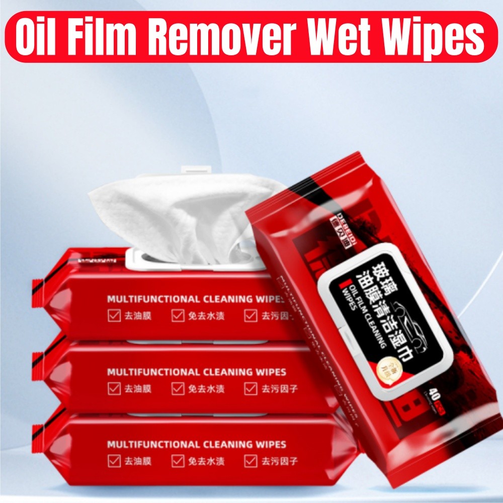Car Windshield Oil Film Cleaning Wipes Car Glass Oil Film Removal Wipes Window Oil Stain Cleaner