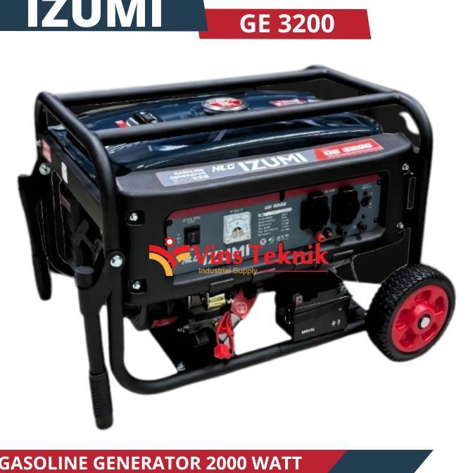 Mesin Genset Listrik IZUMI GE3200 2000 watt Genset Bensin Generator Listrik GE 3200
