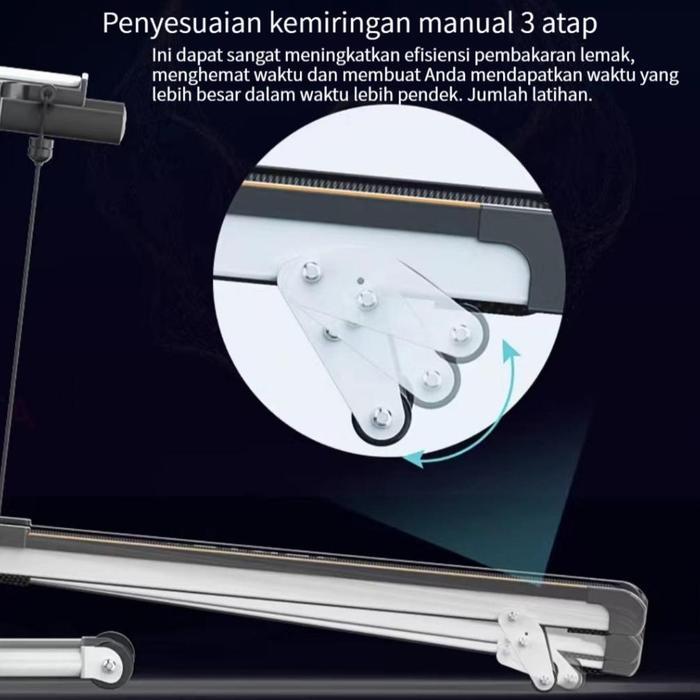 FURNILINE Treadmill Manual Treadmill Listrik Alat Fitness Alat Olahraga Rumah