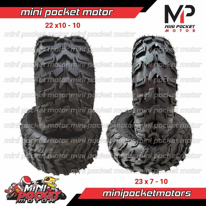 Ban ATV Ring 10 Offroad Set Depan-Belakang 22x10-10 dan 23x7-10 Set