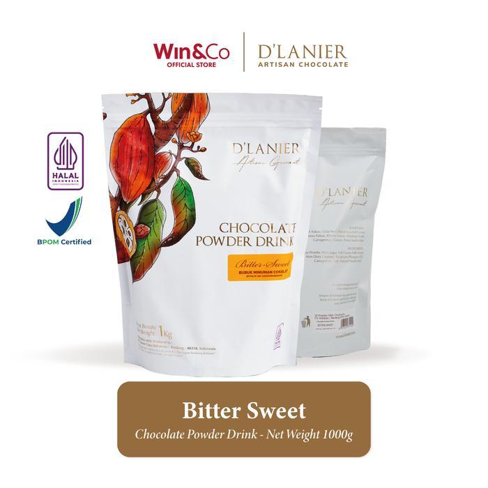 D'Lanier Chocolate Powder Drink Bitter Sweet - 1kg