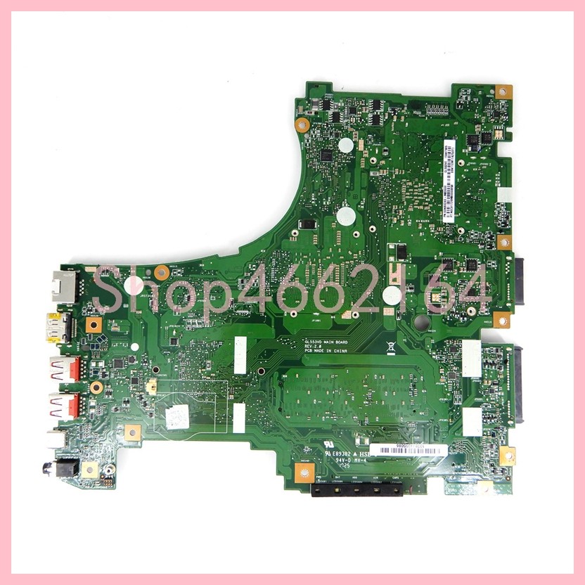 GL553VD i5/i7 CPU GTX1050 GTX1050Ti GPU Mainboard For Asus GL553VD GL553VE FX553V FX553VE FX53V FX53
