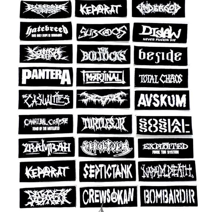 PATCH EMBLEM LONG BAND PUNK Aksesoris