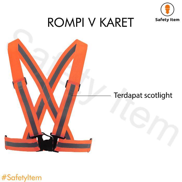 Rompi Safety Elastis / Rompi Safety Karet / Safety Vest