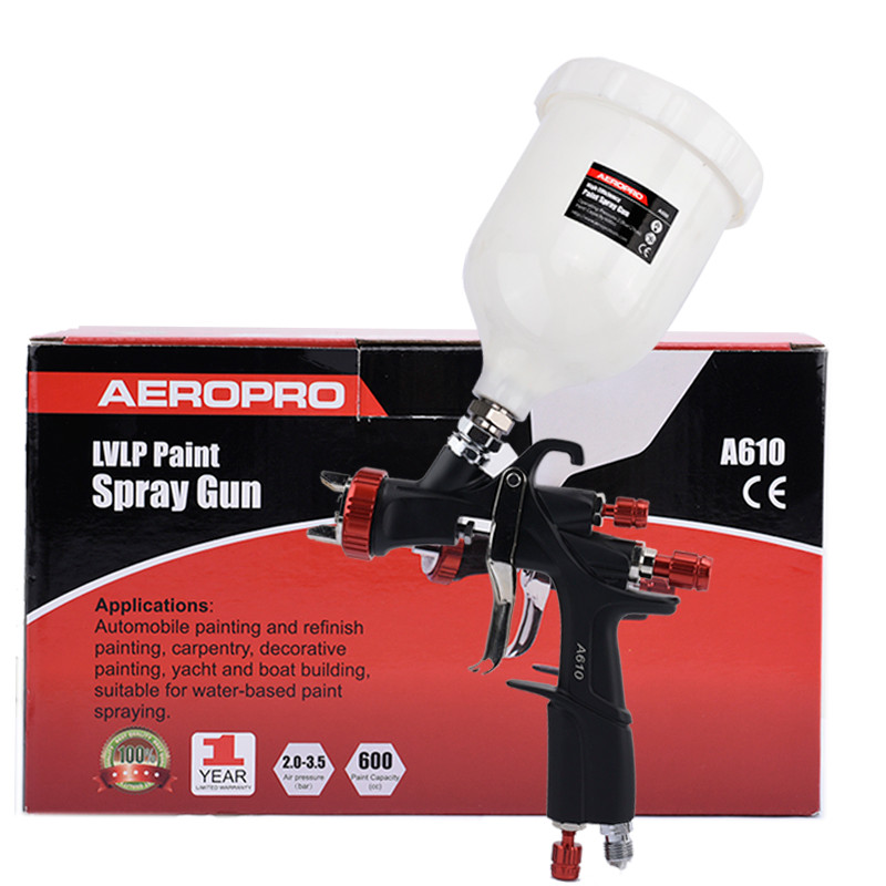 AEROPRO A610 LVLP Spray Gun Car Painting Gun R500 Air Spray Gun