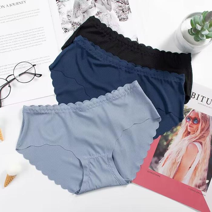 PRIVASI AMAN CD WANITA / PAKAIAN DALAM WANITA / CELANA DALAM WANITA POLOS SEAMLESS G STRING MID WAIS