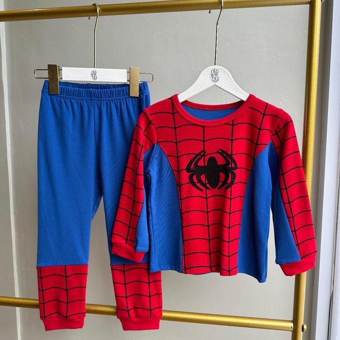 Discount - Hero Pajamas Pjamas Ultraman Baju Tidur Spiderman Baju Tidur Anak Sleepwear Anak Laki