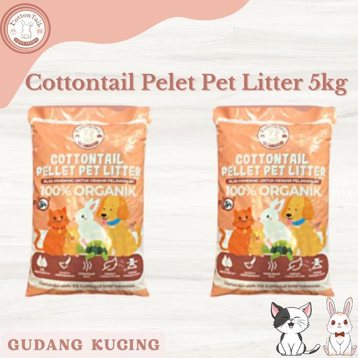 Cottontail Pellet Pet Litter - Wood Cottontail Pellet Pet Litter 5Kg