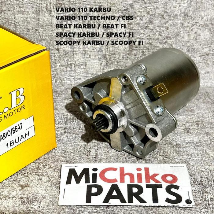 Dinamo Stater Vario 110 Karbu Techno CBS Beat Scoopy Spacy Karbu Fi Injeksi Dynamo Starter baru