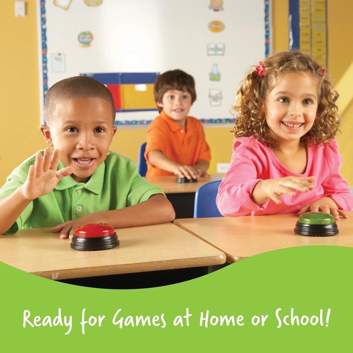 b8lv- Learning Resources Lights & Sound Answer Buzzers / Bel Alarm Game Kuis