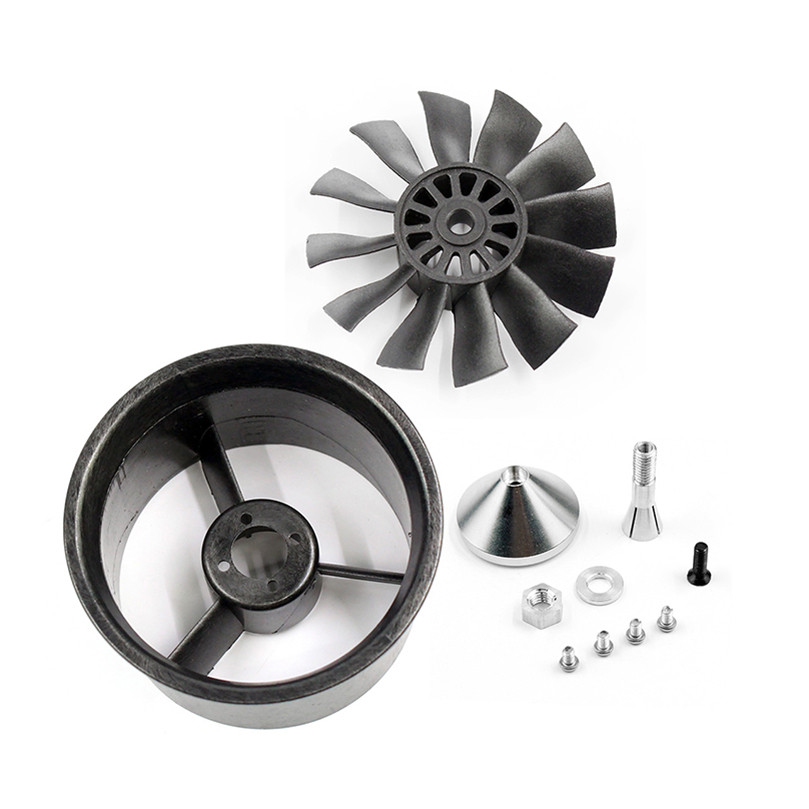 Qx-Motor 6-Blades 12-Blades Fan Edf Ducted Fan Without Motor 30Mm / 60Mm / 64Mm / 70Mm For Rc