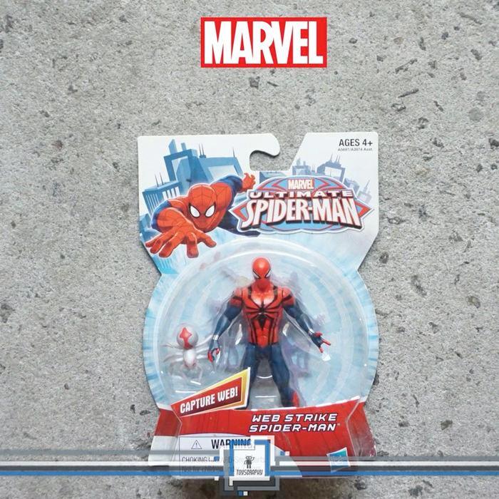 Marvel Ultimate Spider Man Web Strike Spiderman Action Figure 3,75 Ready Stock
