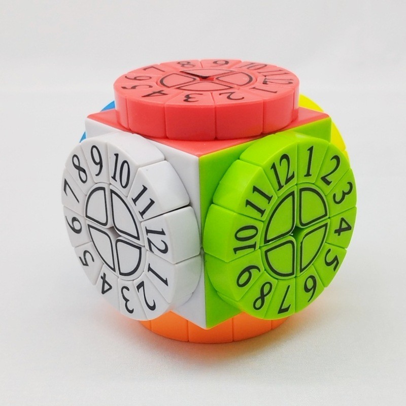 [Wisdom] Super Time Machine Cube Colorful Digital Time Wheel Cube Time Machine Cube Children's
